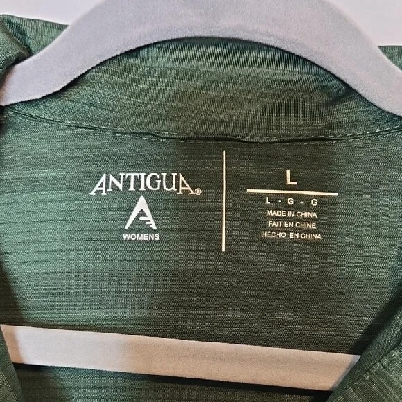 Antigua Michigan State Green Spartans Polo Shirt, Mens Size Large - Picture 3 of 6